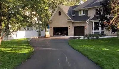 a repaved driveway
